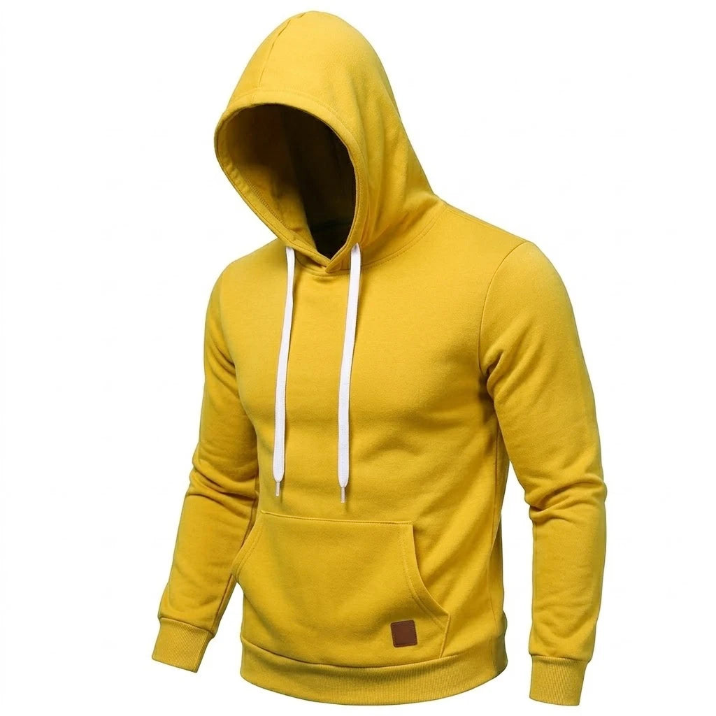 New Casual Men's Hoodie Drawstring Hoodies Male Sweatshirt Long Sleeve Coats Outdoor Streetwear Lightweight Gym Man Pullover