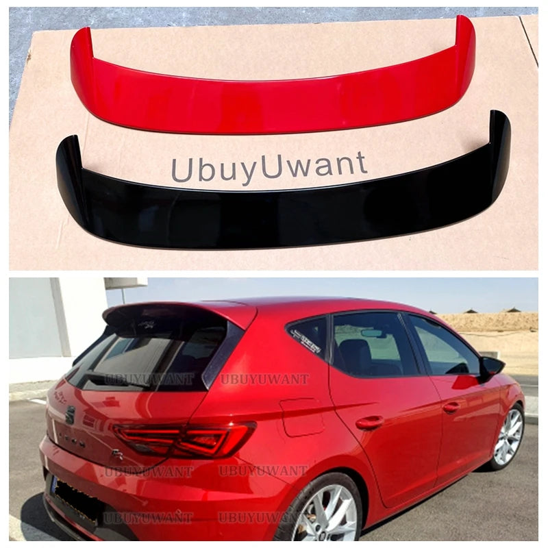 For Seat Leon MK3 5F Top Spoiler leon 5 Dr 2013 - 2020 MK3.5 5F FR For Back Gloss Windbreaker All Color Choices