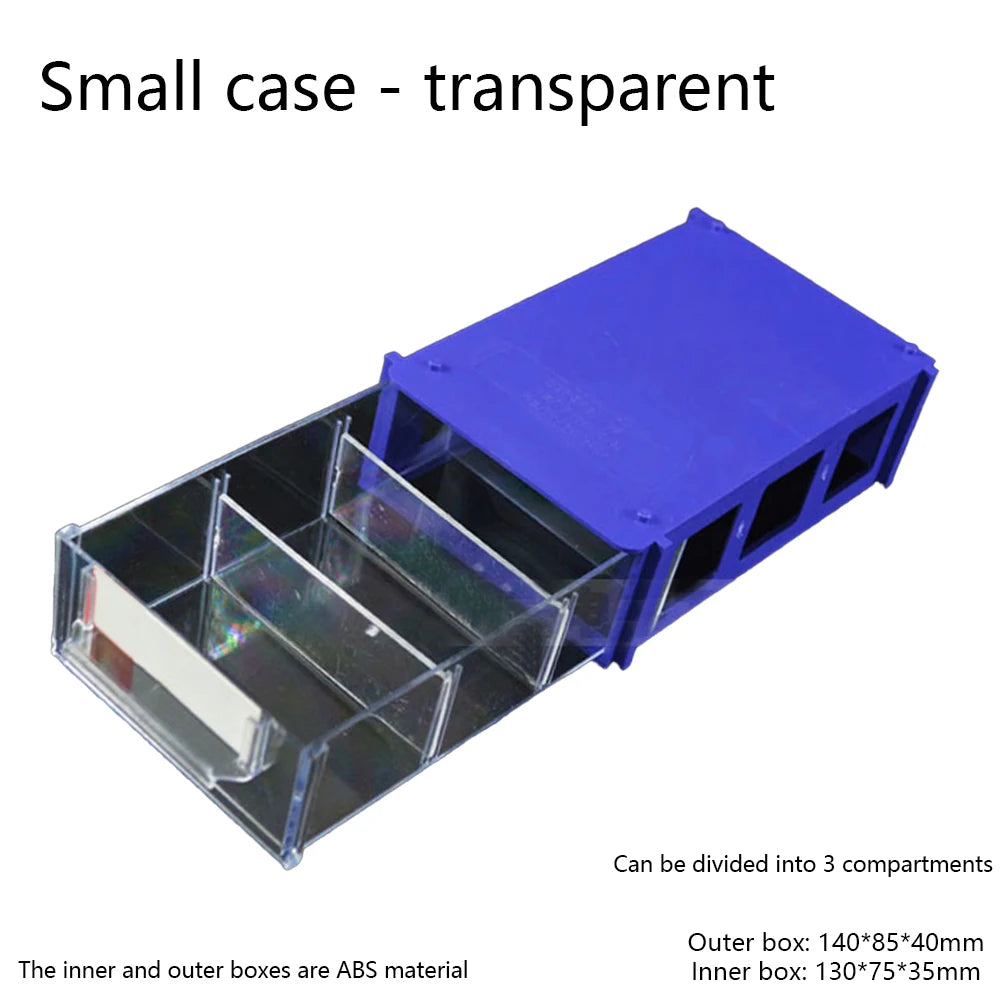 Storage Box Stackable Plastic Hardware Parts Storage Boxes Component Screws Tools Organizer Combined Cabinet Drawer Case Box