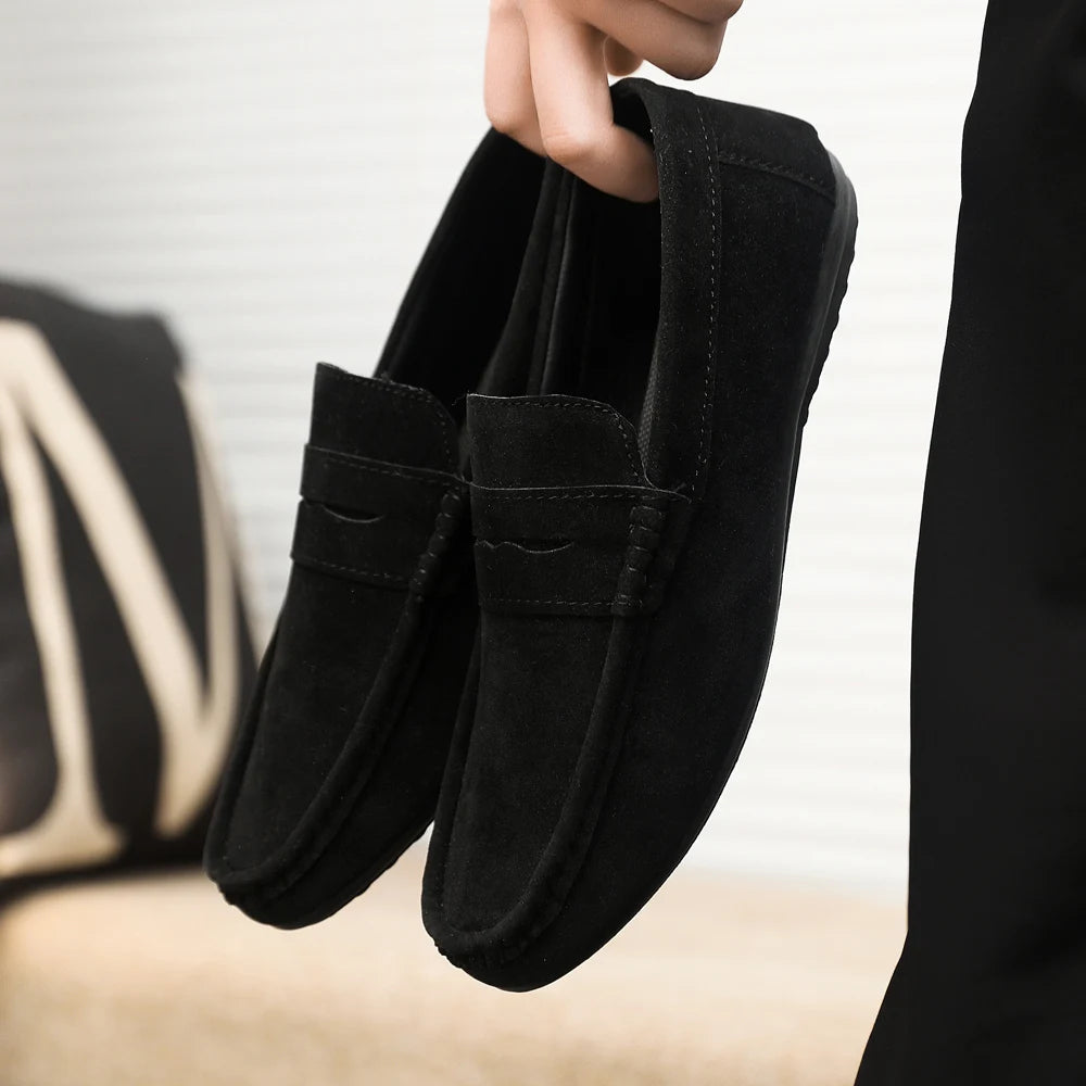 Men Loafers Soft High Quality Spring Autumn Shoes Men Casual Shoes Warm Slip on Flats Driving Shoes Large Size chaussure hommes