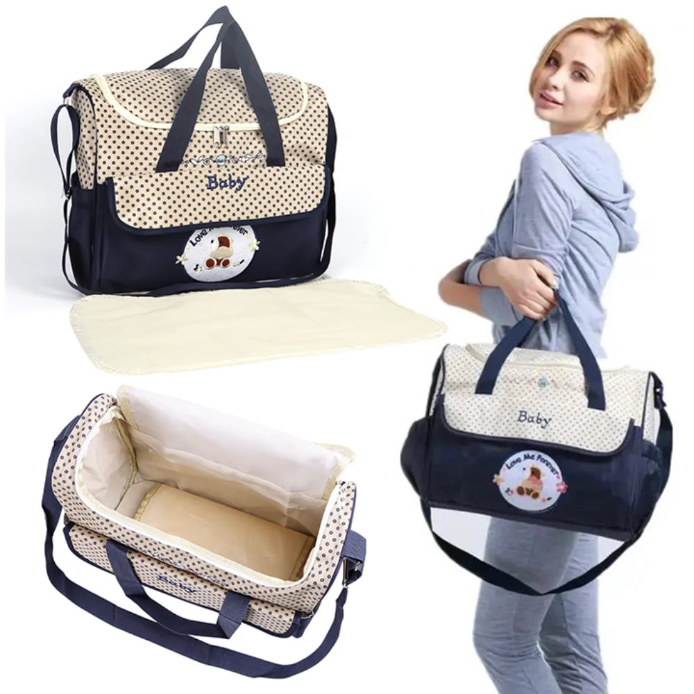 Storage Baby Diaper Bag Crossbody Multifunctional Mommy Maternity Packs Canvas Large Capacity Baby Stuff Nappy Bags Mother