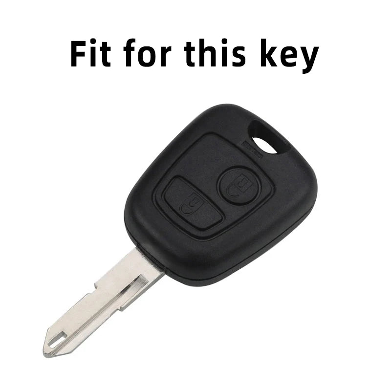For Peugeot 107 206 207 307 For Citroen C1 C2 C3 C4 Picasso For Toyota Aygo TPU Car Remote Key Case Cover Shell Fob Keychain
