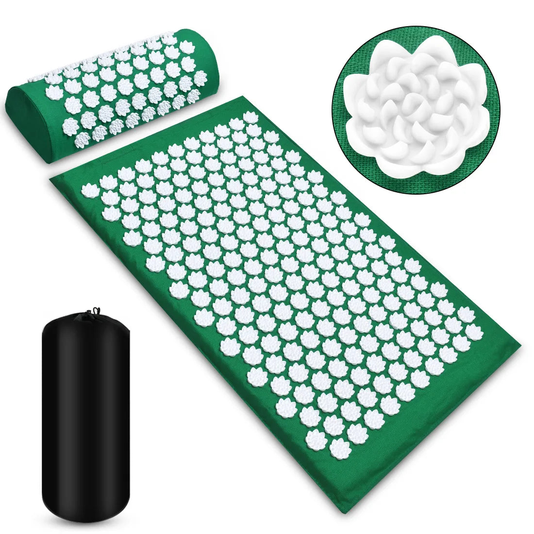 Massager Mat Shakti Mat Massage Yoga Mat Acupressure Relieve Stress Back Body Pain Spike Mat Acupuncture Massage Cushion