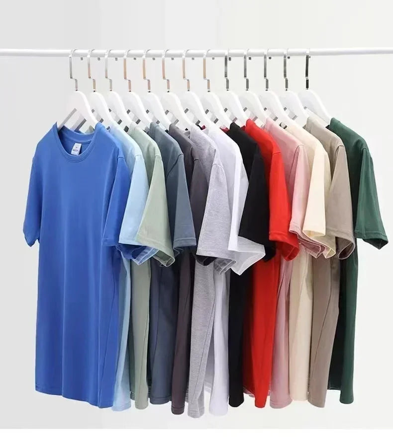 Men's Casual Ice Silk Short-Sleeved T-Shirt Quick-Drying Clothes Tractor FENDT Summer Solid Color Mesh Breathable Sportswear