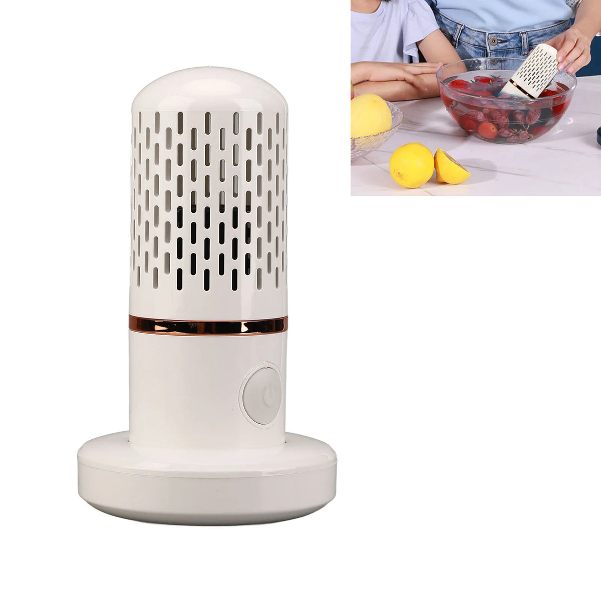Vegetable Washing Machine Multifunction Wireless USB Charging Auto Capsule Fruit Purifier for Kitchen Vegetable Washing Machine