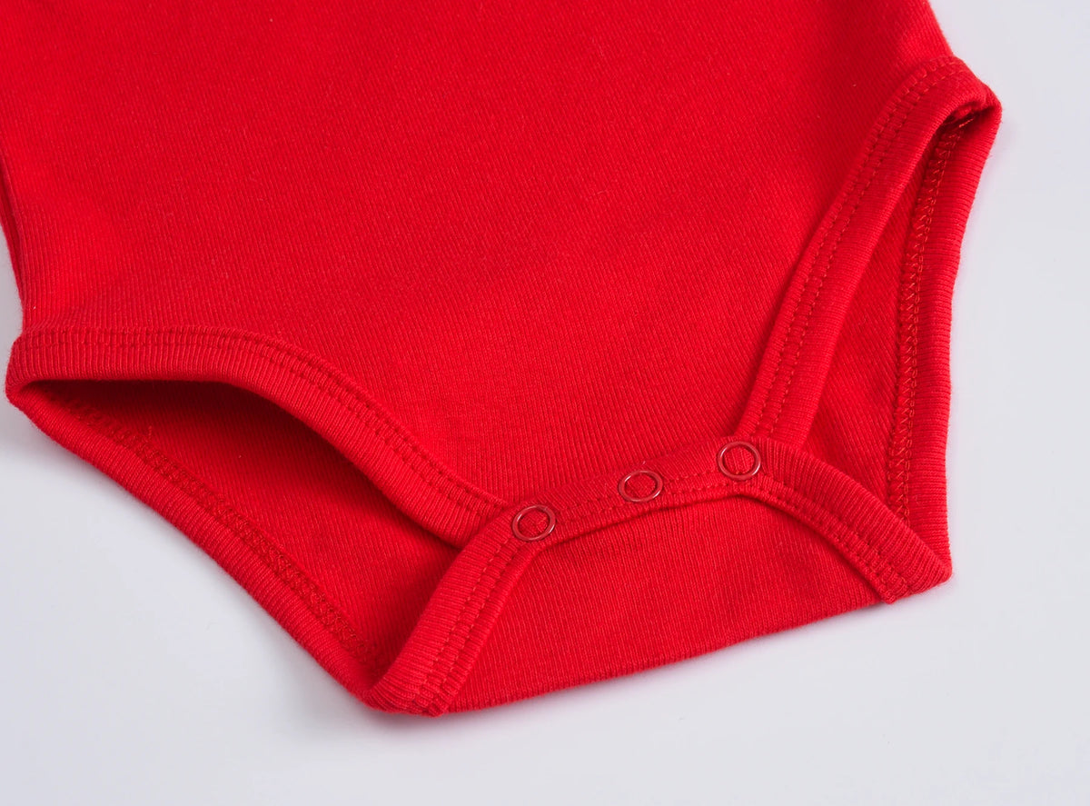 Baby Girls Clothing Body Suit Newborn Infant Boys Romper Infant Long Sleeve Summer Red Jumpsuit Cotton Soild Color Pyjama Bebe