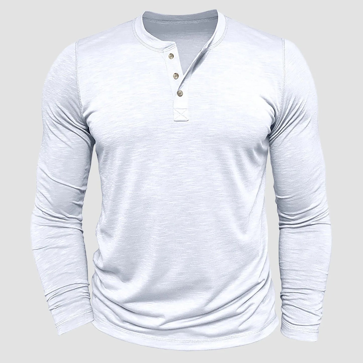Mens Slub Cotton Open Leg Shirt Breathable Long Sleeve Mens Tshirt Top  Half Button Lightweight Large Shirts For Men
