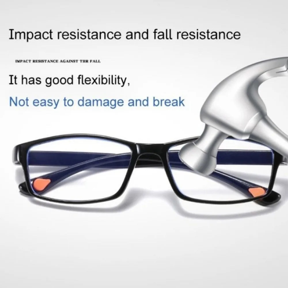 HD Anti-blue Light Anti-fatigue Reading Glasses for Men and Women Fashion Ultra-light Portable Reading Glasses