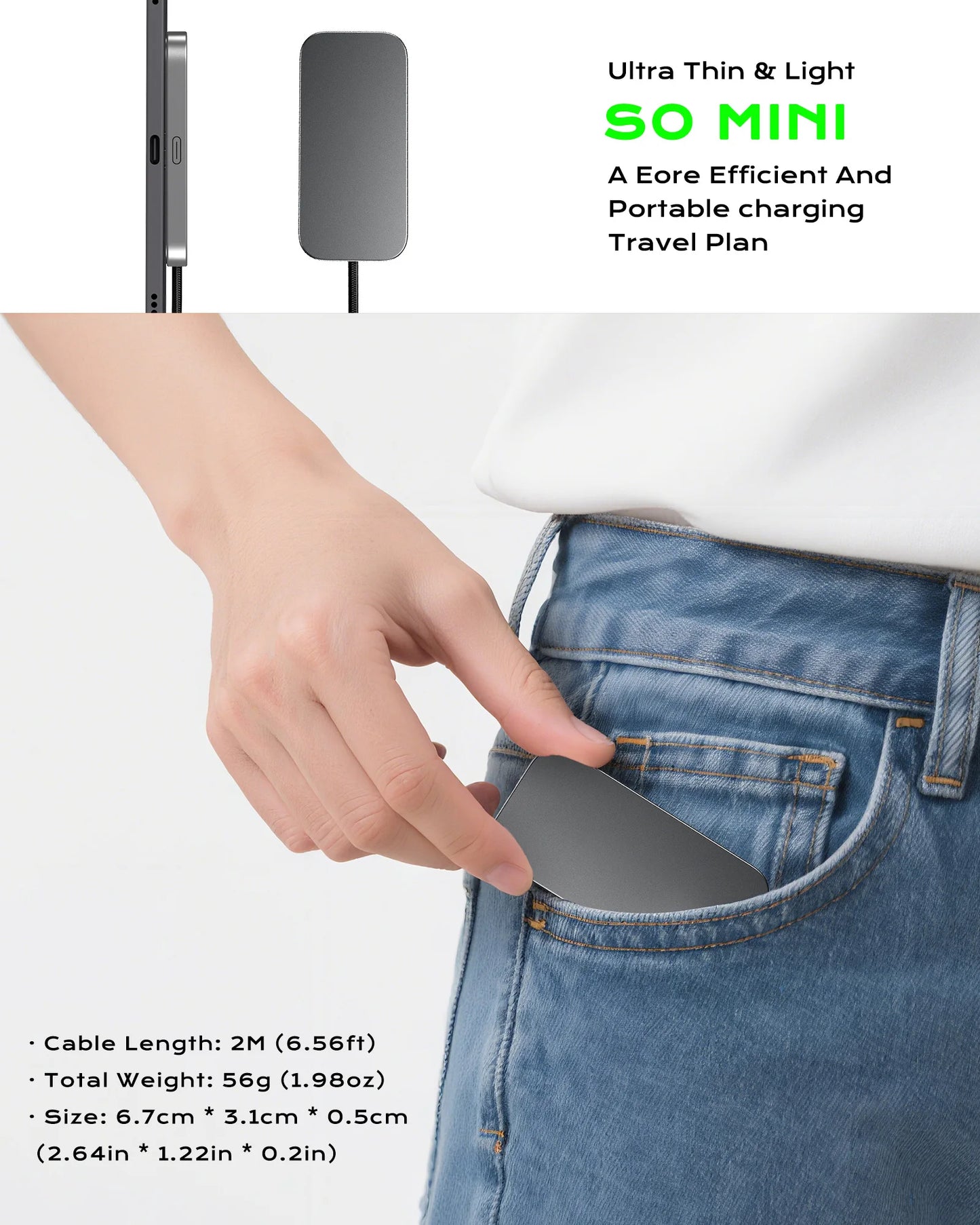M30 Magnetic Wireless Charger for iPad Pro/iPad Air Fast Charging Smart Connector Charger with 5.56ft USB-C Cable(Adapter Not)