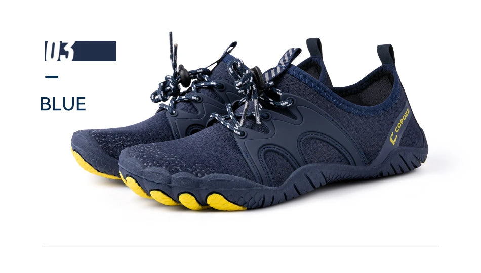 COPOZZ Unisex Water Shoes Barefoot Shoes Outdoor Beach Water Sports Upstream Aqua Shoes Sport Running Fitness Non-slip Sneakers