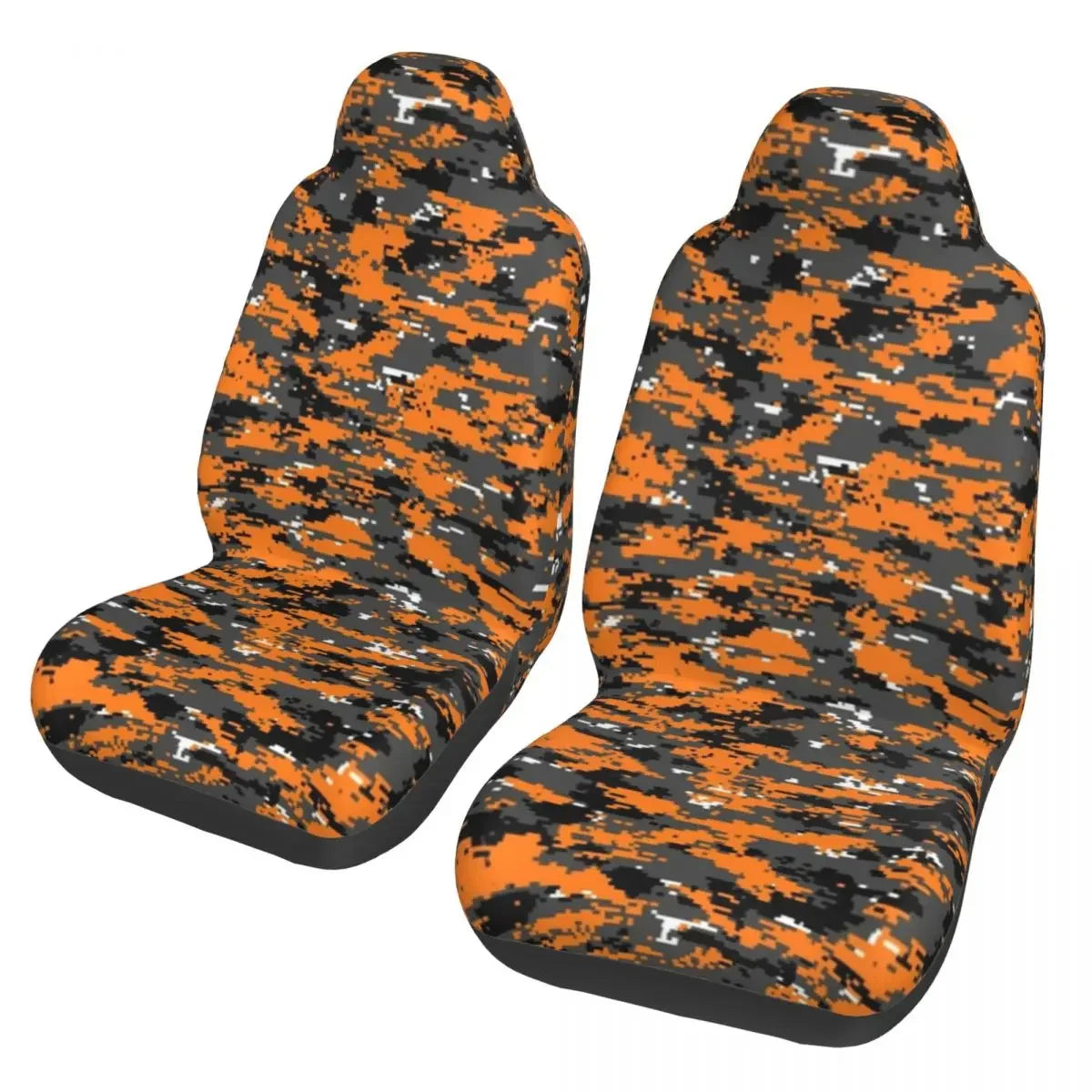 Urban Style Camouflage Universal Car Seat Cover Off-Road For SUV Multicam Front Rear Flocking Cloth Cushion Fabric Hunting