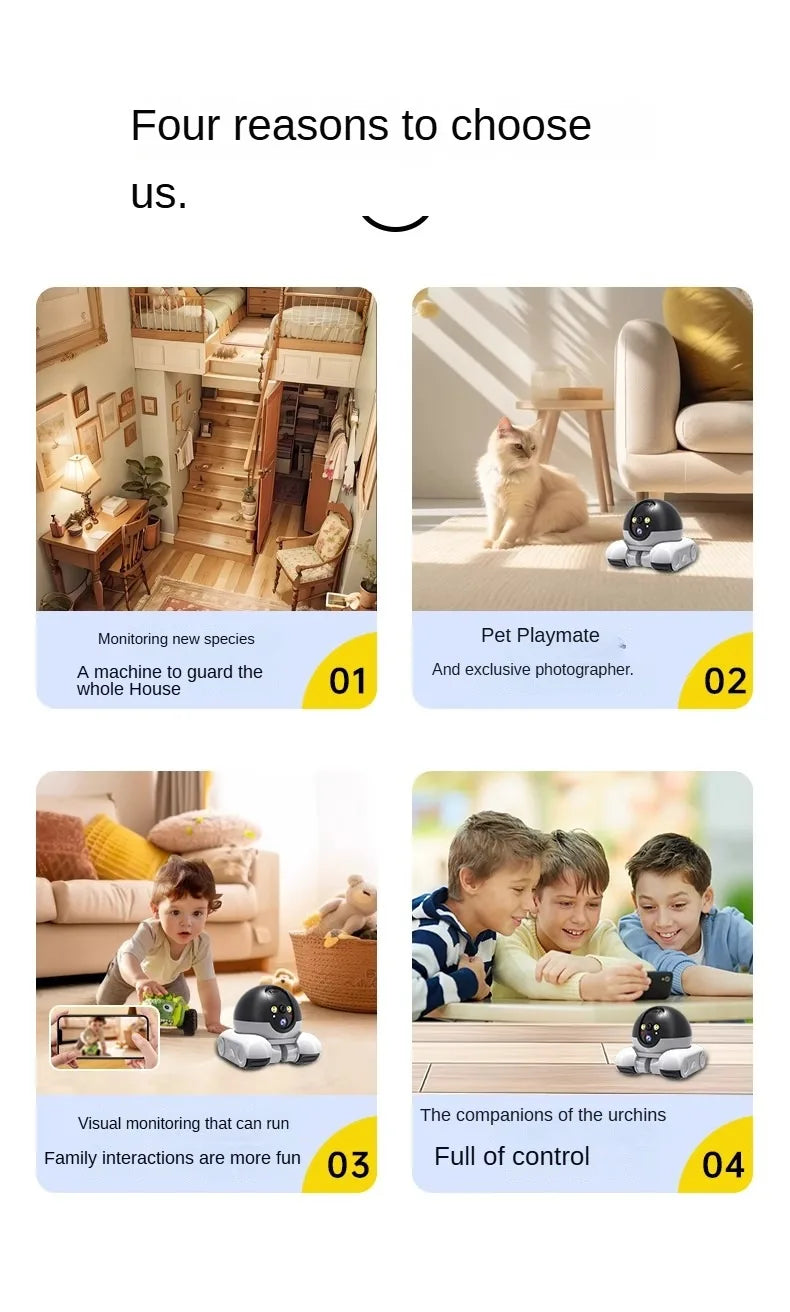 4MP Dual Lens V360pro APP Wireless WIFI IP Camera AI Humanoid Detection Home Security CCTV Baby Monitor