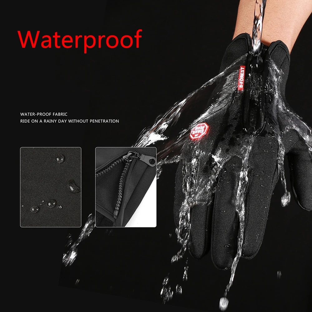 2024 Winter Warm Touchscreen Men's Gloves Sports Fishing Waterproof Ski Army Bike Snowboard Skis Skid Zipper Ladies Gloves