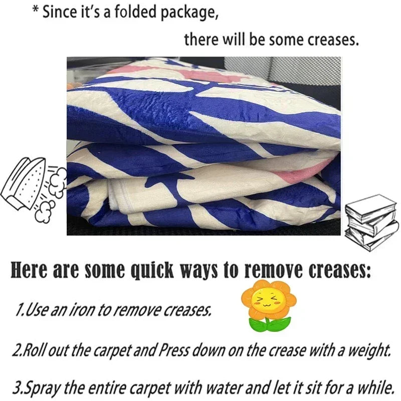 HRC HONDA Motorcycle Logo Printed Carpet Non-slip Carpet Carpets for Living Room Yoga Mat Outdoor Carpet Birthday Gift