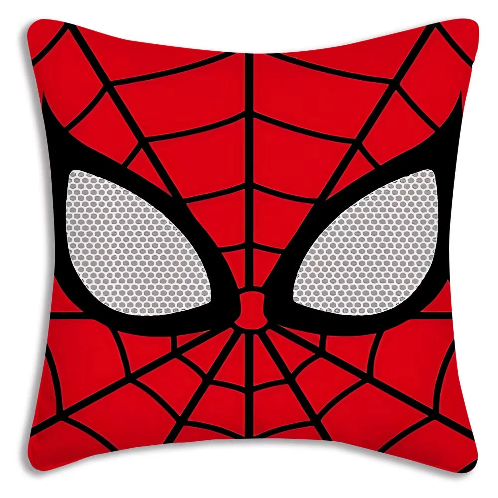 MINISO Cartoon Anime Spider-Man Pillow Covers Decorative Home Double-sided Print Square Pillow Living Room Decoration Pillowcase