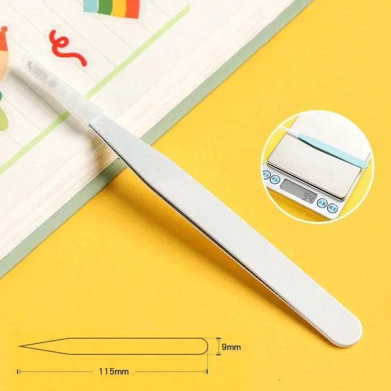 Color Eyelash Comb Tweezers Carbon Steel Professional Pincet Lashes Extension Tweezers False Eyelashes Applicator Makeup Tools