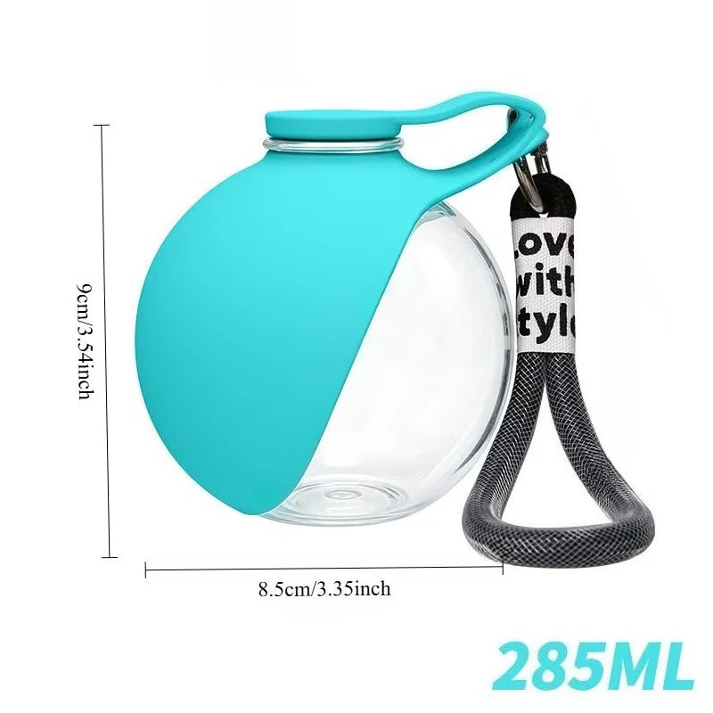 Pet Companion Water Bottle,Portable Water Bottle for Walking Dogs,Hand-held Hanging Rope for Cats and Dogs To Drink Water Bottle