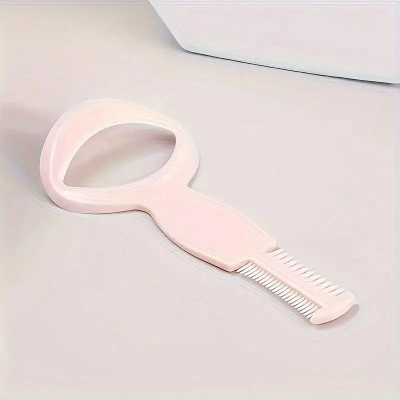 1pc Pro Practical Eyeliner Stencil Kit - Easy-to-Use Mascara Shield Guard with Comb and Eyelash Applicator Tool for Precise