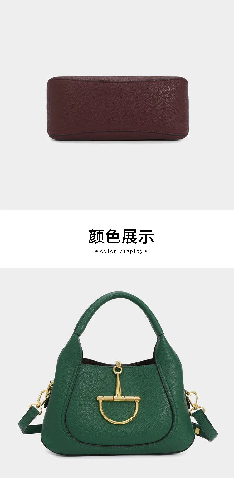 Stylish Solid Color Designer Diaper Bag Women Luxury Leather Tote Large Capacity Elegant Crossbody Handbag For Simple Chic