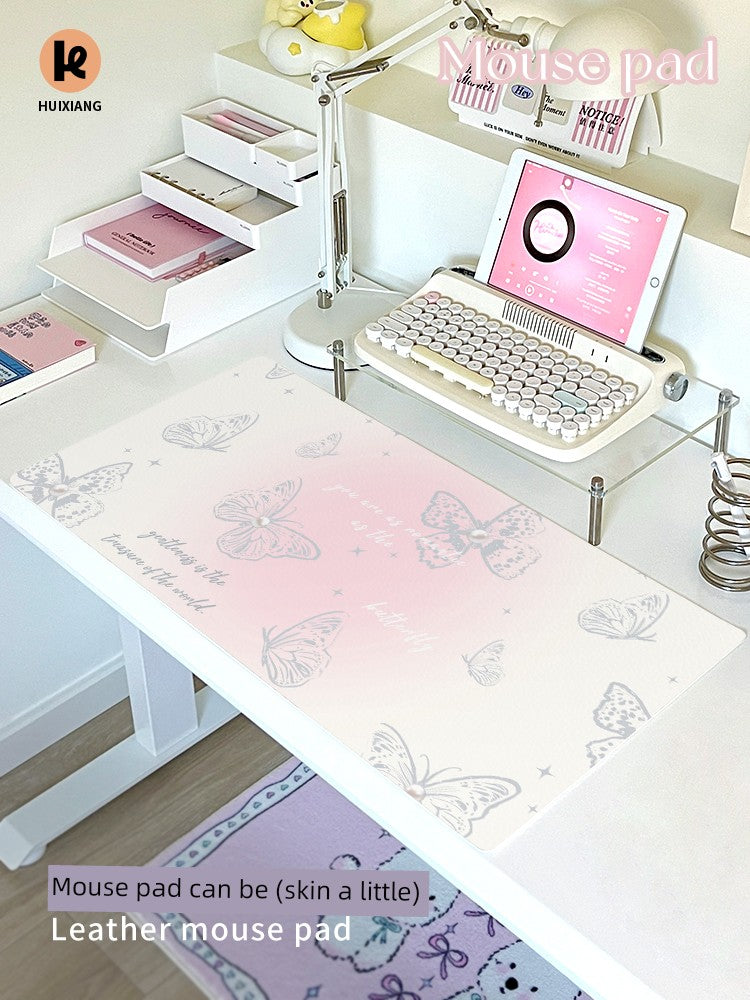 Cut Out Butterfly Mouse Pad Oversized Girl Good-looking Office Desk Mat Computer Keyboard Mat Classy Mouse Pad