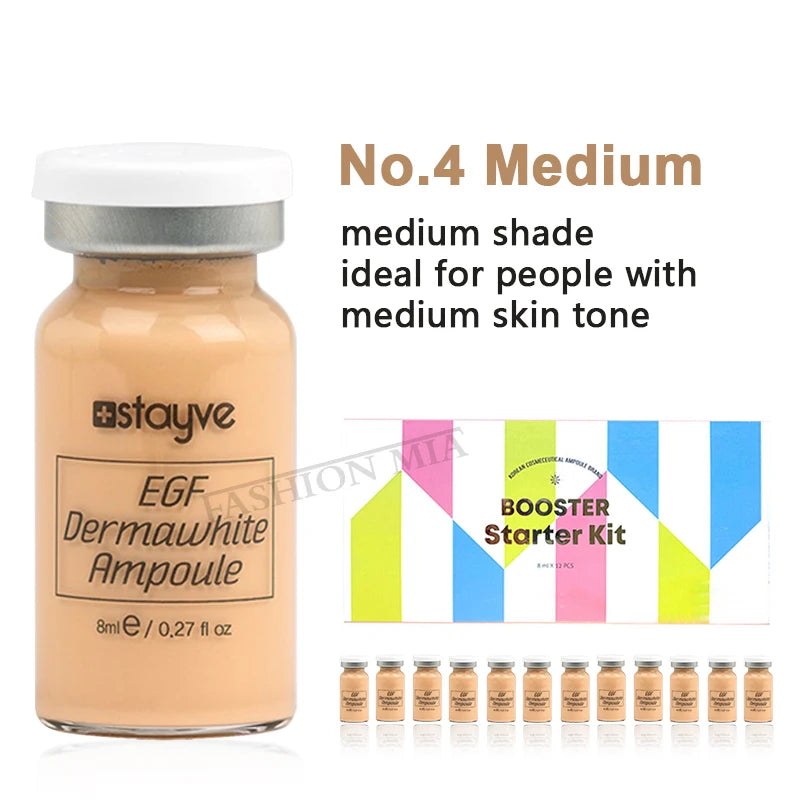 Korea Stayve BB Cream Glow Skin Booster Ampoule Kit Niacinamide/Salmon DNA  Face Foundation Moisturizing Cream Skin Care Beauty
