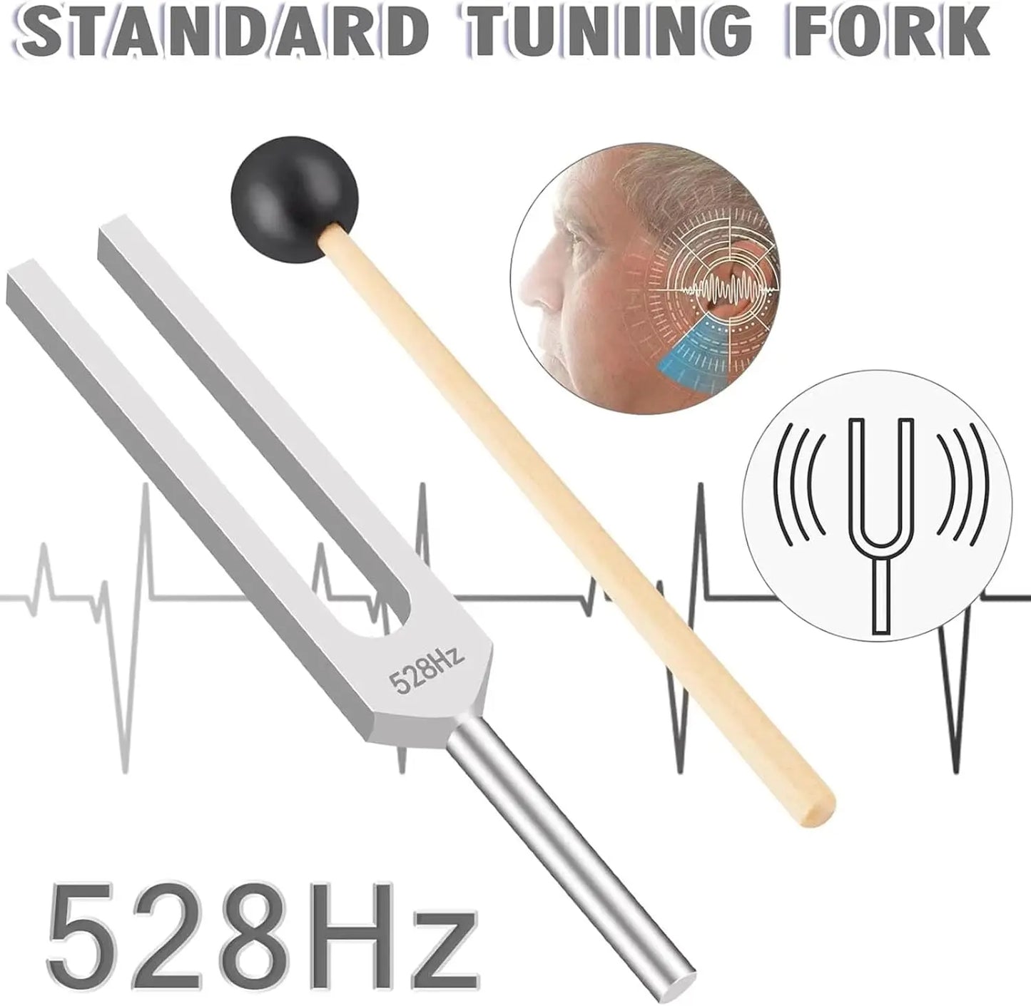 128/256/512 Set Frequency Tuning Fork for Healing Professional Tuning Fork For Healing Set With Devices Sound Healing Instrument