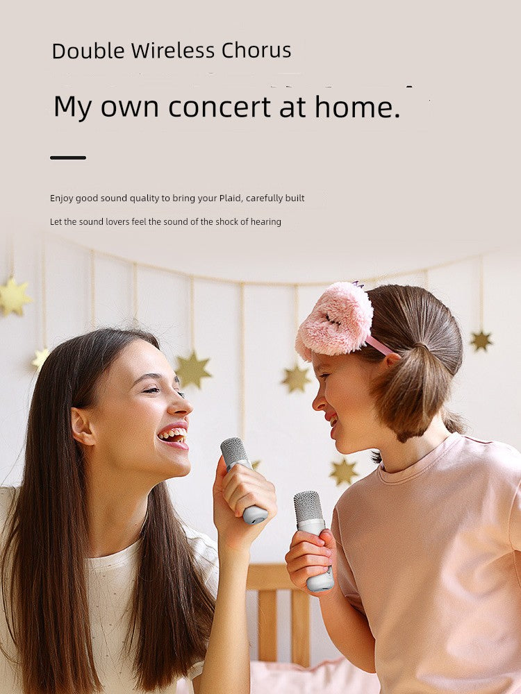 Family KTV Microphone Audio All-in-One Machine Karaoke For Home Singing TV WeSing Wireless Microphone