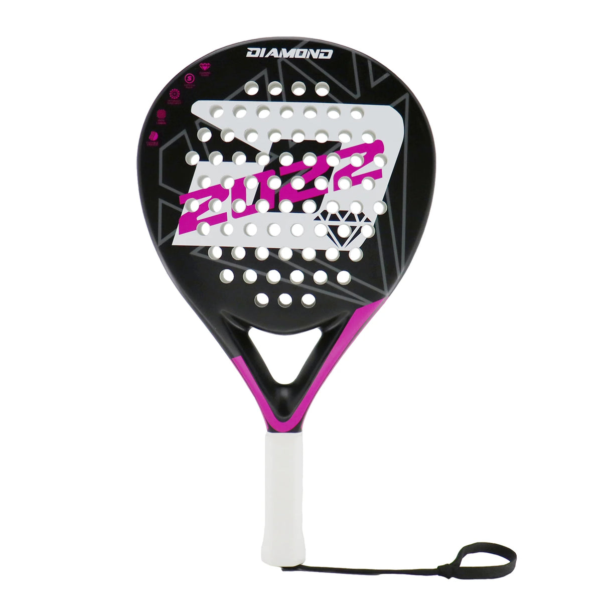 INSUM Padel Racket 2022 Carbon Fiber Soft EVA Surface High Balance Diamond Shape Sports Racket for Advanced Players Paddle