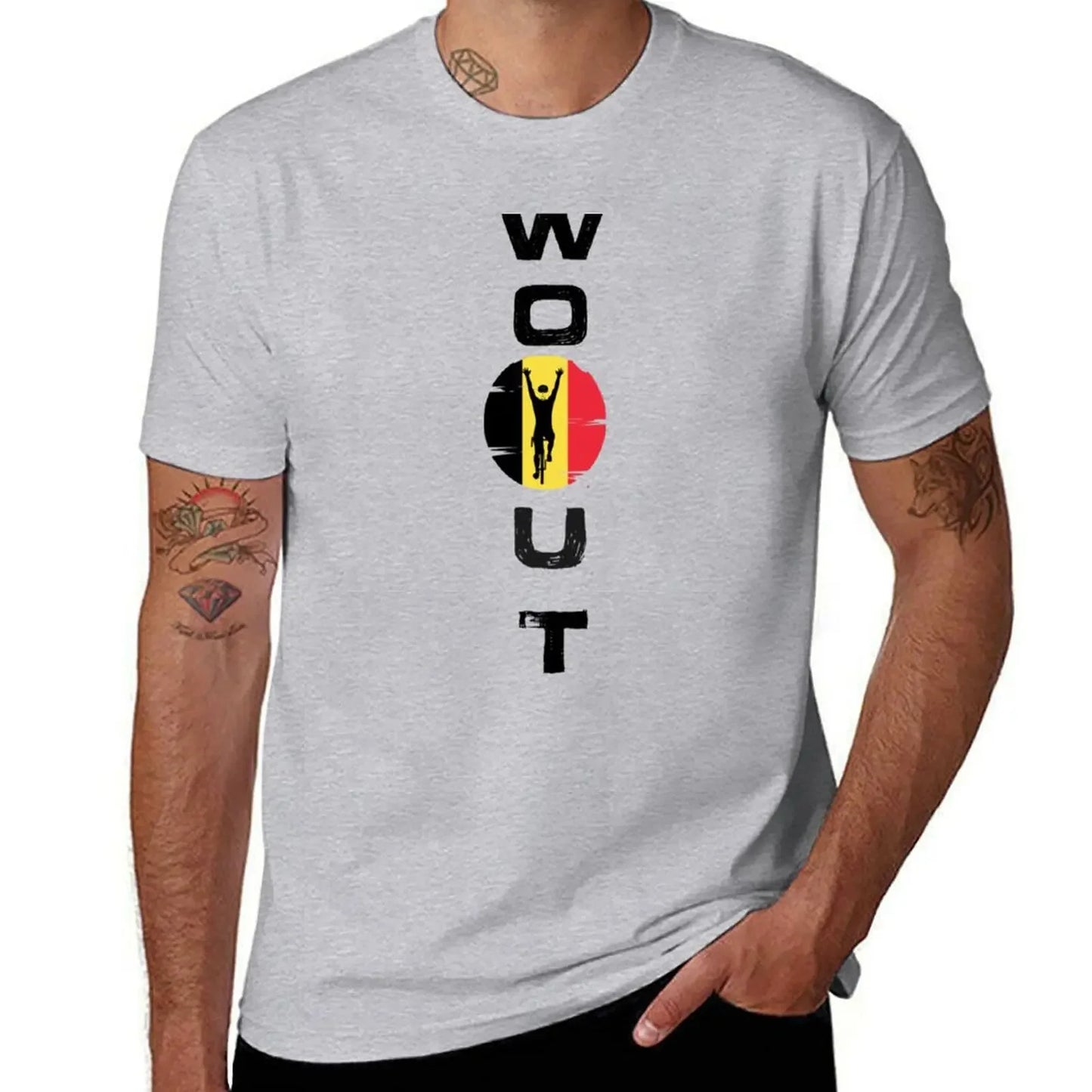 wout van aert T-Shirt cute clothes man clothes summer top quick-drying funny t shirts men
