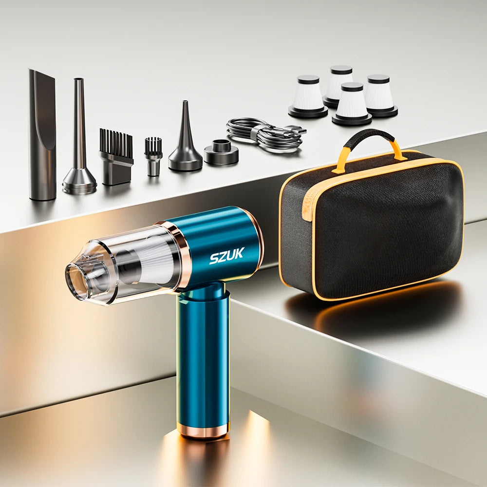SZUK New Car Vacuum Cleaner 165000Pa Wireless Vacuum Cleaner Powerful Suction Handheld Portable Mini Vacuum Cleaner for Car