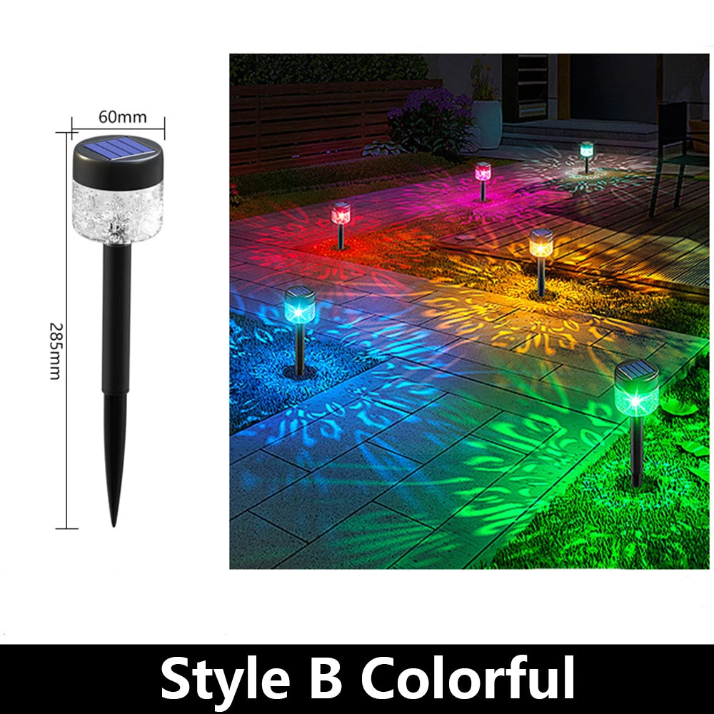 1/2/4PCS Solar Garden Light Lawn Light Home Outdoor Waterproof Decoration Yard Villa Garden Layout Plug Lamp Shadow Lamp