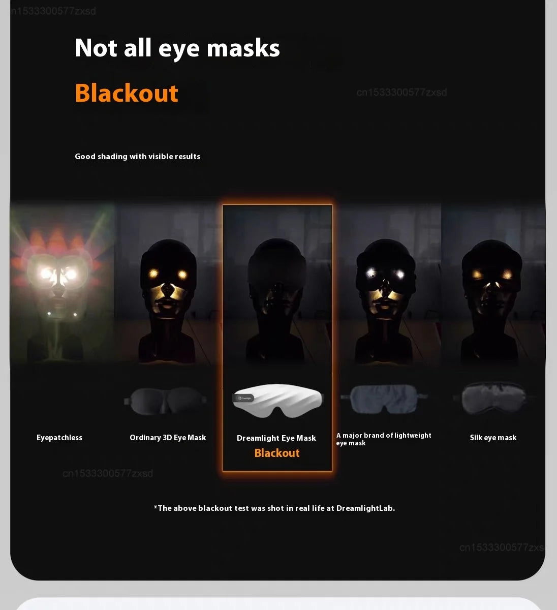 Xiaomi Dreamlight 4Spro Airbag Eye Mask Silk Texture Shading Sleep for Adult Eye Fatigue Stereoscopic Sleep Adjustable Eye Mask