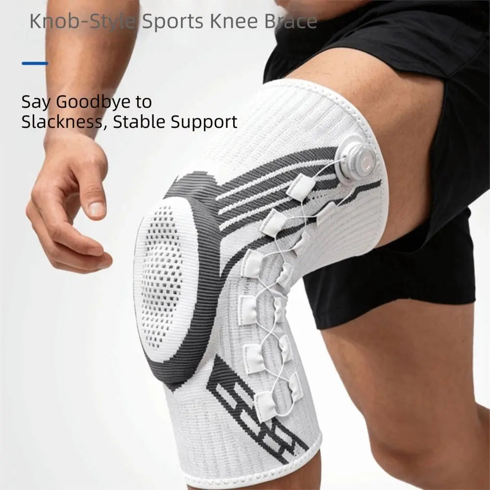 Professional Adjustable Knob knee pads Non-Slip Thin Sports Knee Brace Breathable Elastic Knee Brace Support Basketball