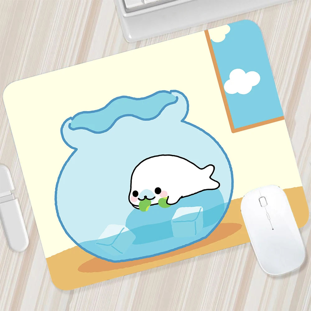 Japanese Cute Mamegoma Small Mouse Pad Gaming Mousepad PC Gamer Mouse Mat XXL Computer Pad Keyboard Mat Desk Pad Laptop Mausepad