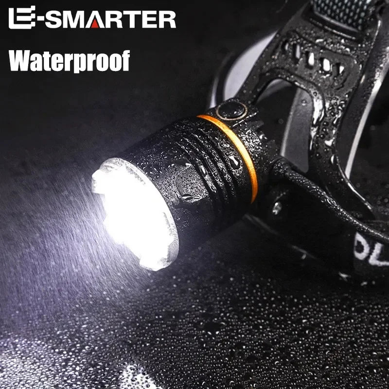 XHP90 Sensor Headlight High Power LED Headlamp Rechargeable Flashlight Built-in 18650 Battery Fishing Camping Head Lamp