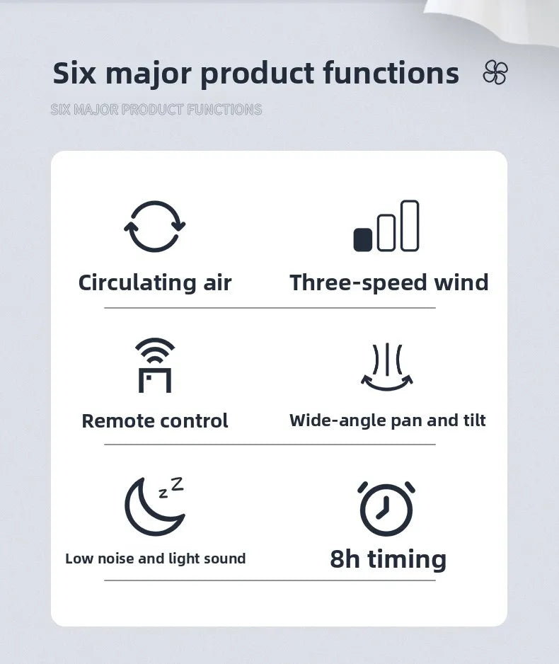 Wall-mounted electric fan commercial wall-mounted super powerful small fan punch-free remote control fan
