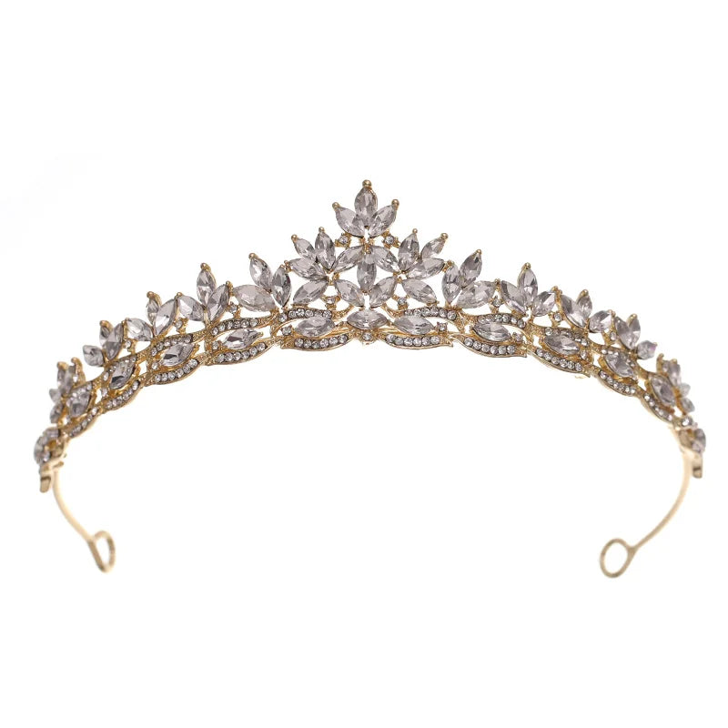 Crystal Tiaras And Crowns For Women Party Rhinestone Prom Diadem Headband Bridal Wedding Hair Accessories Jewelry Crown Tiara