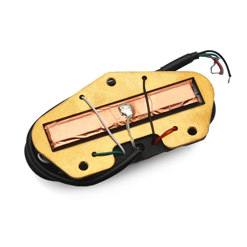 Black with Silver Dual Rail Dual Coil Magnetic Bridge Pickup Humbucker for TL Electric Guitar