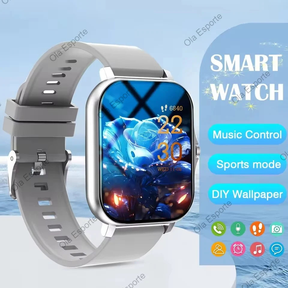2025 New Smart Watch 1.83-inch HD Display Bluetooth Call Message Alert Sports Mode Smartwatch For Men Women Wristwatches Gifts