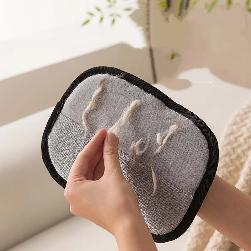 Pet Hair Removal Gloves Double-sided Static Cleaning Grooming Glove Reusable Sofa Carpets Cat Dog Hair Mitts Tool 1~100PCS