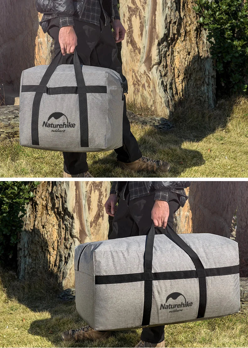 Naturehike Folding Large Capacity Storage Bags 45L 100L Carry Bag Camping Accessories Travel Bag for Family Outdoor Activities