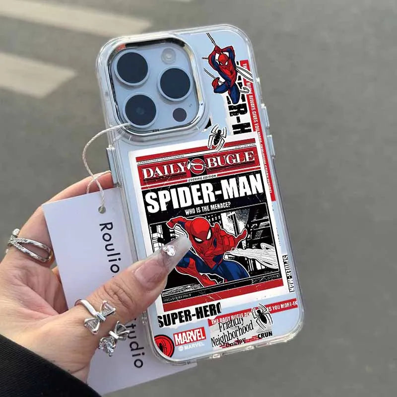 Cool Y-Spiders M-Man Phone Case For iPhone 17 16e 16 15 14 13 12 11 mini Pro Max X XR XSMAX 8 7 Air Plus Transparent Soft Cover