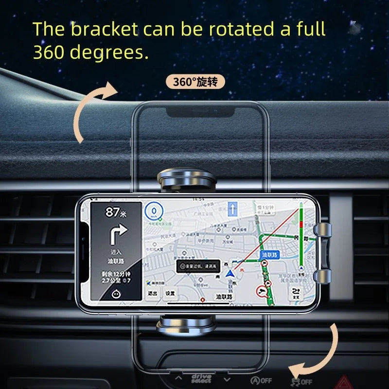 Car Phone Holder 10-Inch Screen Fixed Base For Peugeot 4008 5008 2021-2023 Wireless Charging Support Car Mobile Phone Mounts