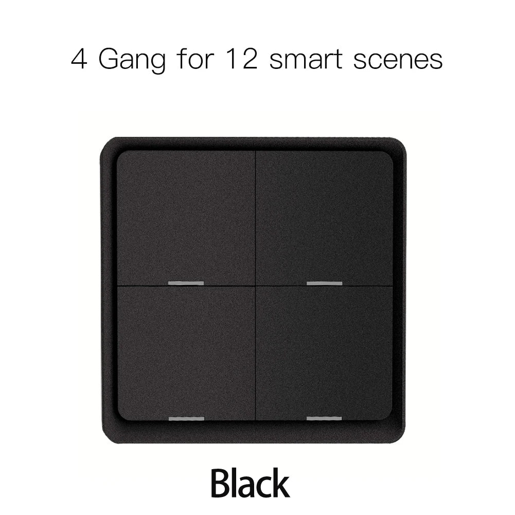 Moes ZigBee Wireless Scene Switch 12 control modes Handheld Push Button Setup Home Automation Scenario Tuya Smart Devices