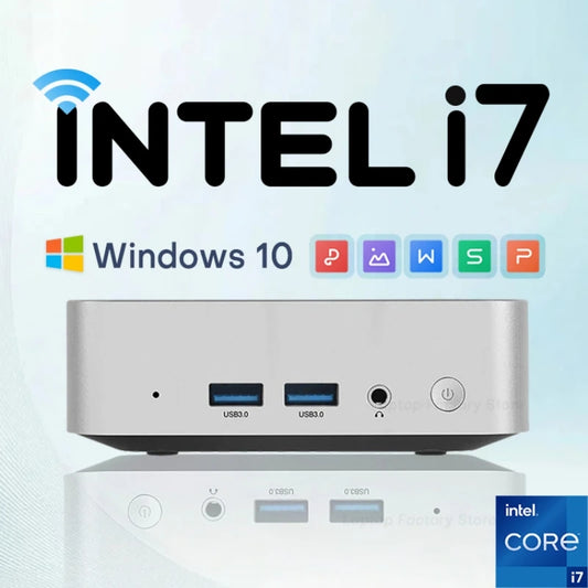 2025 Mini Computer PC Windows 10 intel core i7-8500Y 12GB DDR4 512GB 1TB 2TB SSD UHD Graphics Portable Mini Pc Desktop