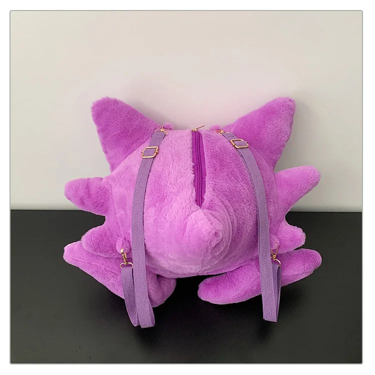 Japanese Style Plush Shoulder Bag Raichu Pikachu Eevee Psyduck Gengar Design Crossbody Backpack for Student Daily Outfit Gift