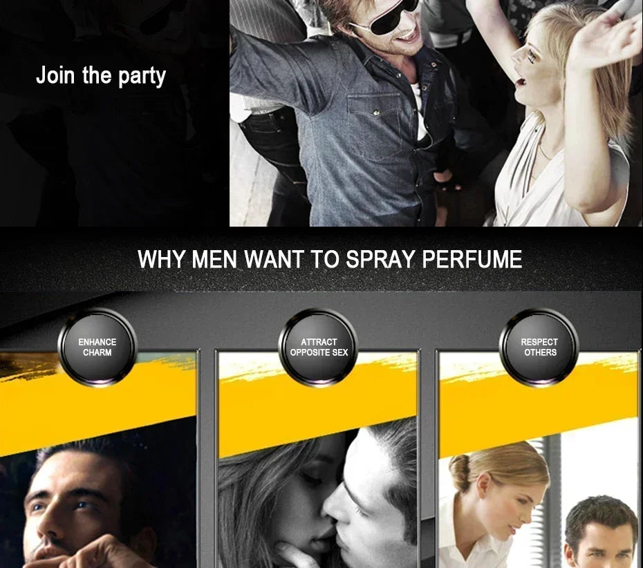 Hot Sale Perfume For Men Self Confidence Cologne Perfume Atomizer Fresh Temptation Gentleman Parfum Male Fragrance Cologne