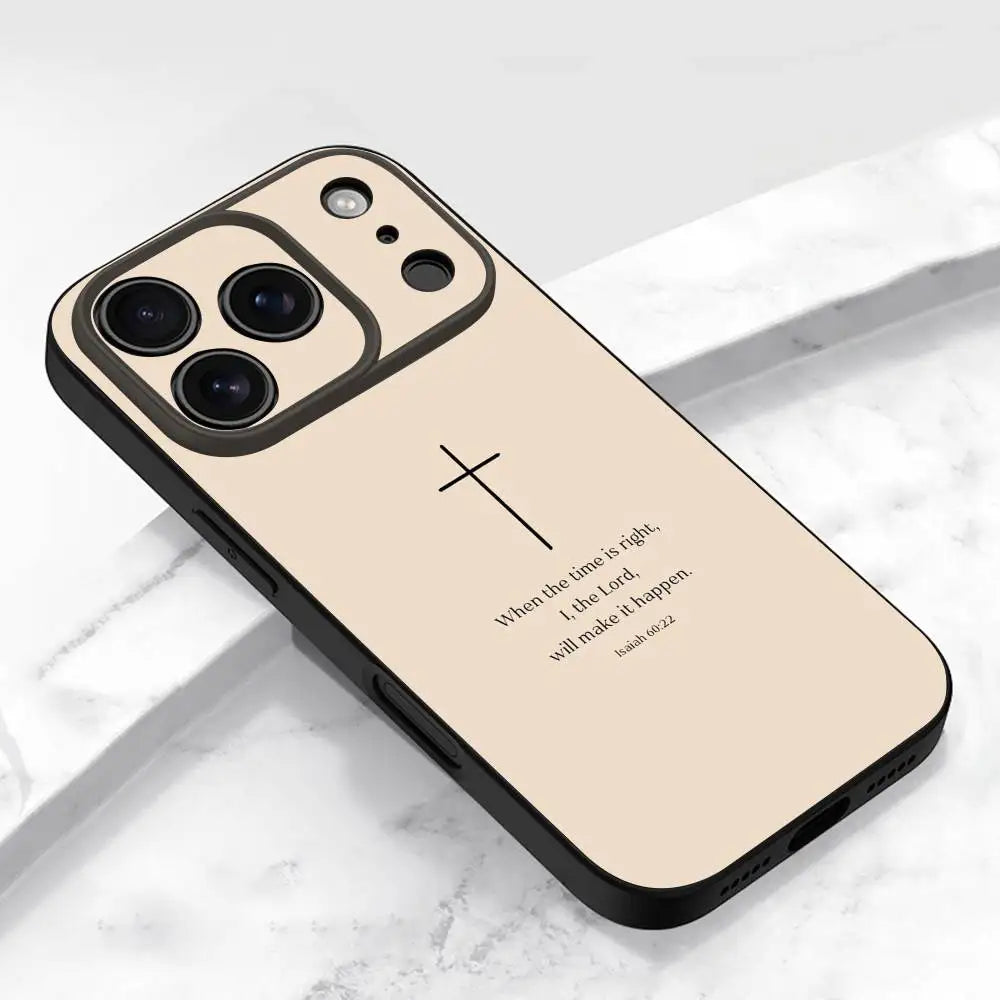 God Jesus Bible Verse Phone Case For iPhone 17 16 15 11 12 14 13 Pro Max Mini XS XR 7 Plus 16E Shockproof Silicone Cover Fundas