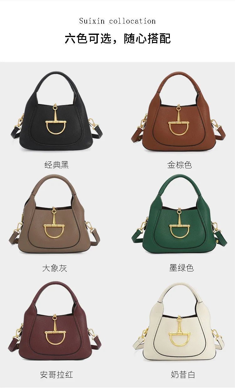 Stylish Solid Color Designer Diaper Bag Women Luxury Leather Tote Large Capacity Elegant Crossbody Handbag For Simple Chic