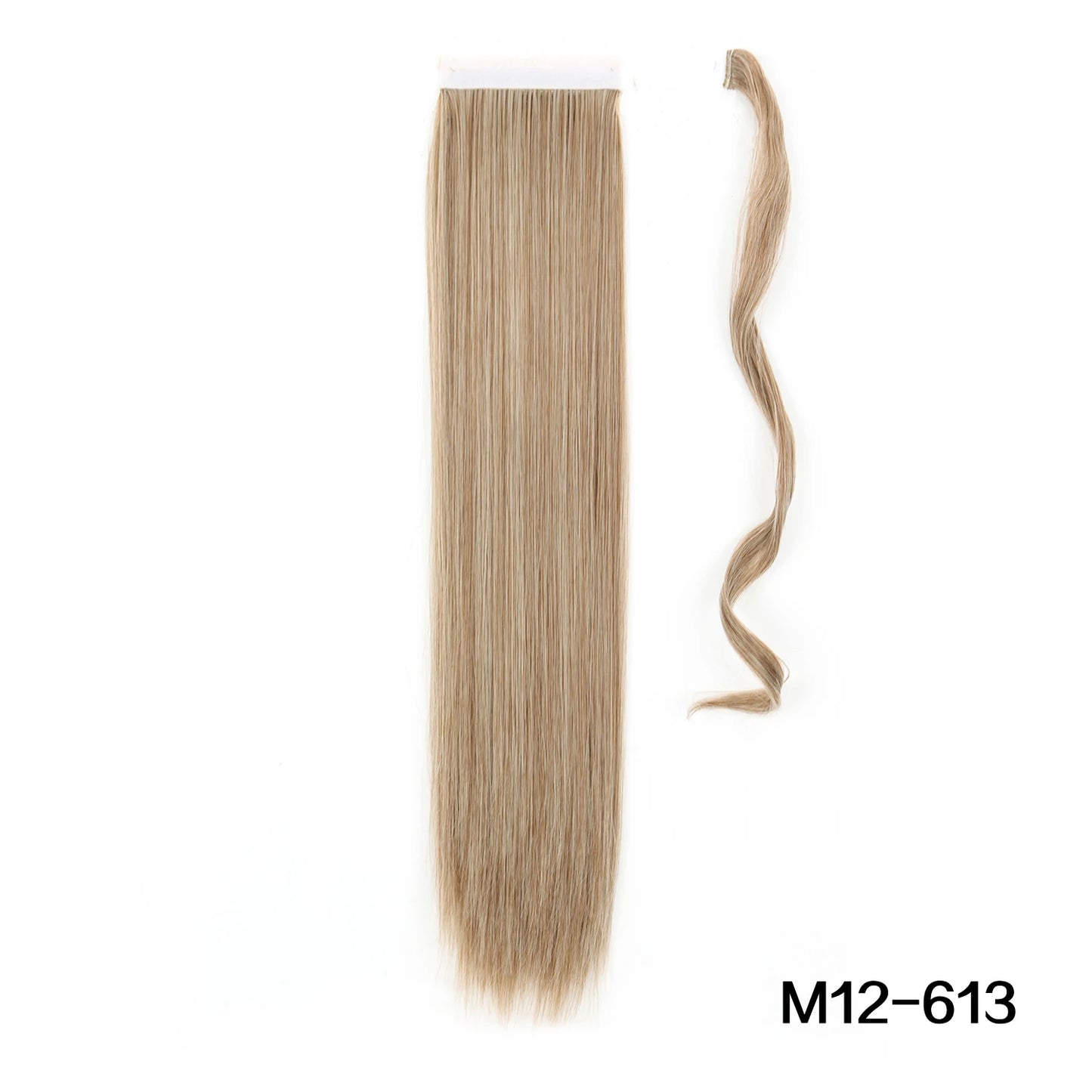 MERISIHAIR Synthetic 22 34 inches Long Straight Ponytail Extensions Heat Resisting Ponytail Brown Blonde Hair Women